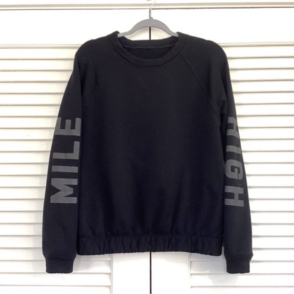 Lululemon Home Stretch Crew Neck Black
Sweatshirt Mile High Women's Size - Picture 9 of 10